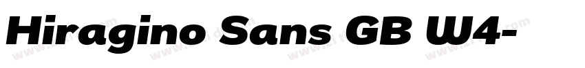 Hiragino Sans GB W4字体转换 Hiragino Sans GB W4字体转换